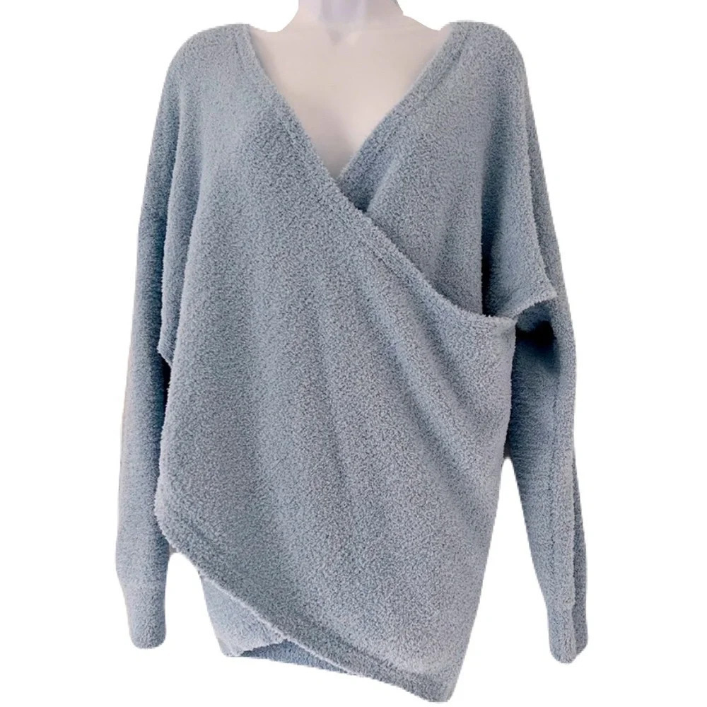 Design Lab/ Teddy plush wrap  sweater/ Size US XS (FITS OVERSIZED) - Picture 2 of 11